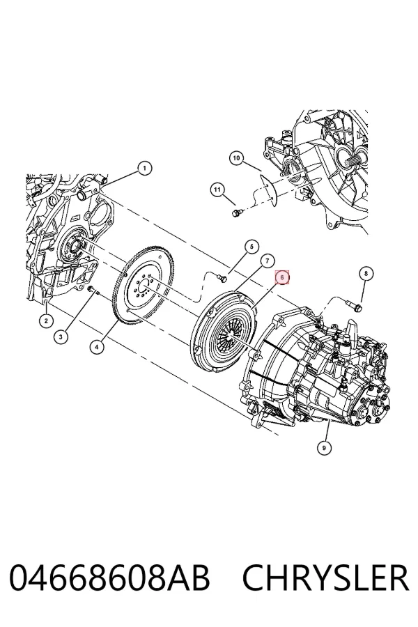 Сцепление 04668608AB Chrysler