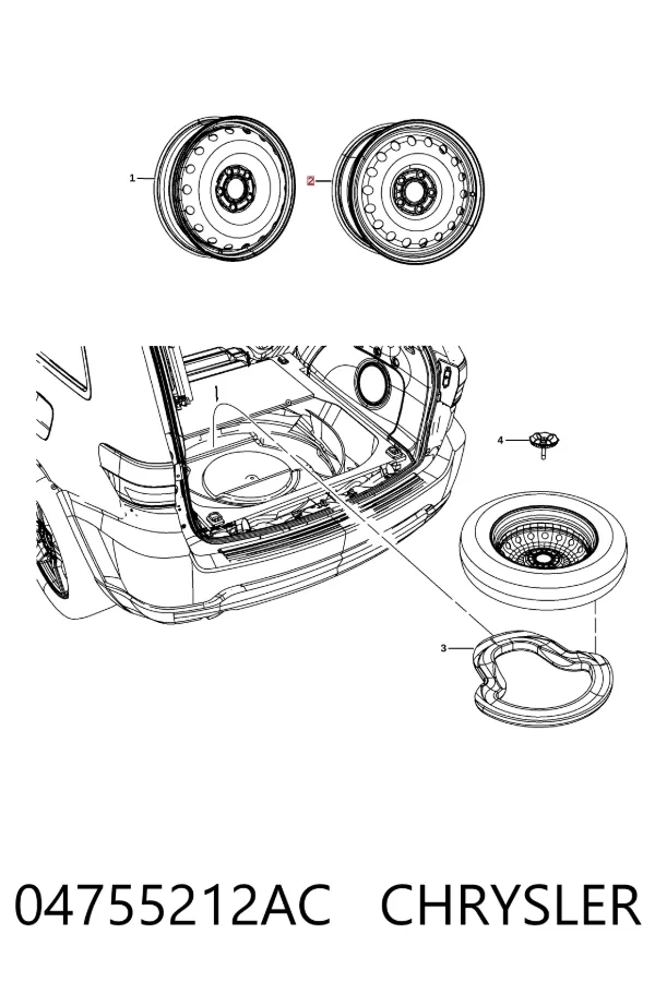 Диски колесные 04755212AC Chrysler