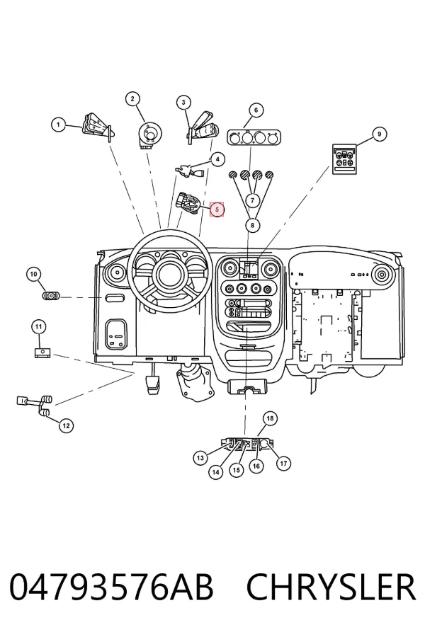 Контактная группа 04793576AB Chrysler