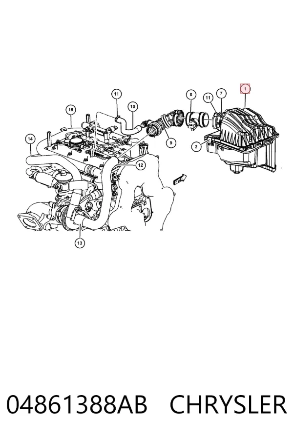  K04861388AB Fiat/Alfa/Lancia