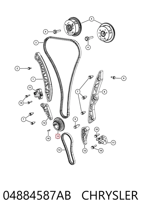  K04884587AB Fiat/Alfa/Lancia