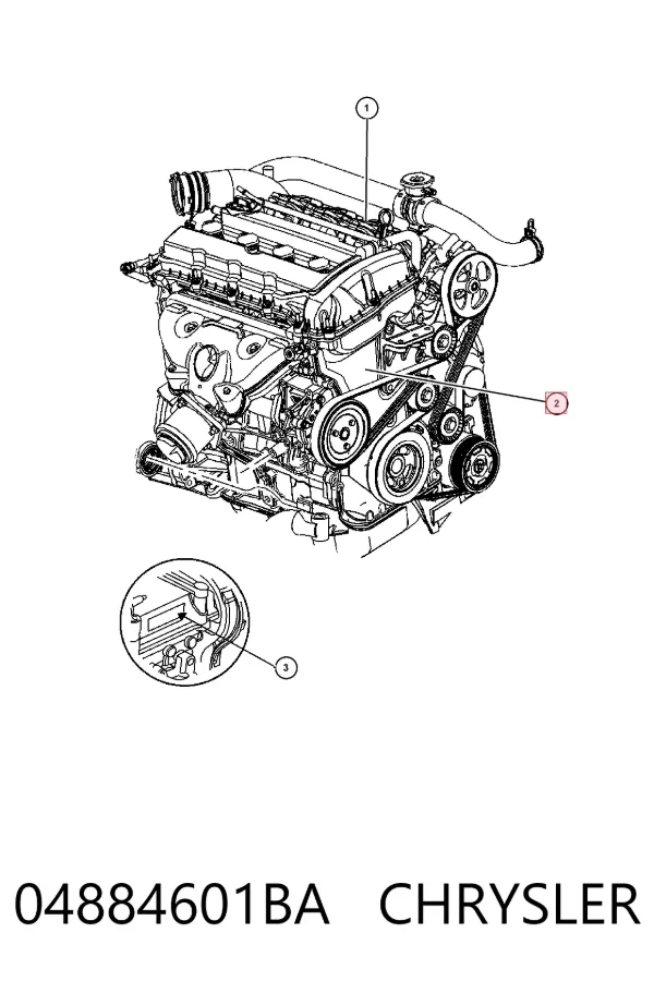 Двигатель 04884601BA Chrysler