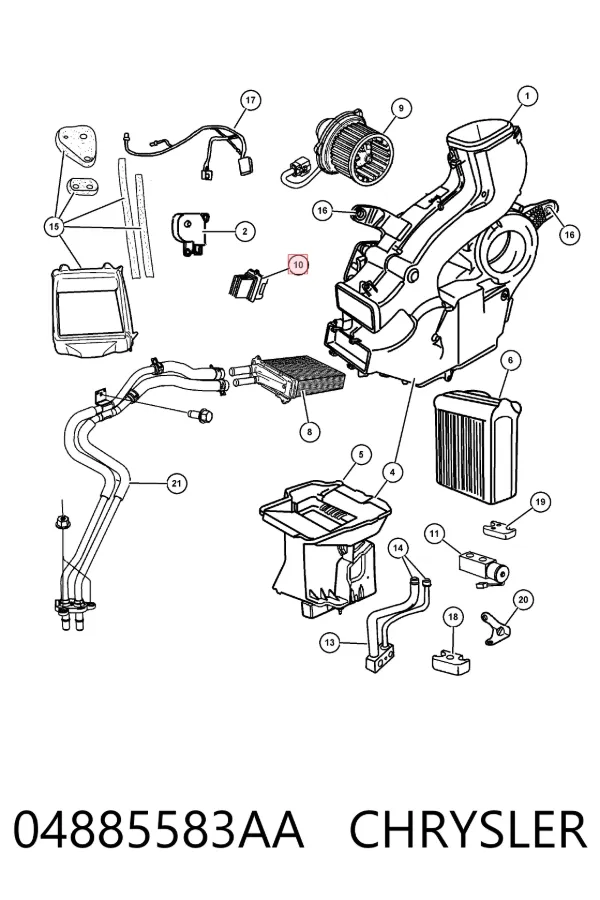 Резистор печки 04885583AA Chrysler