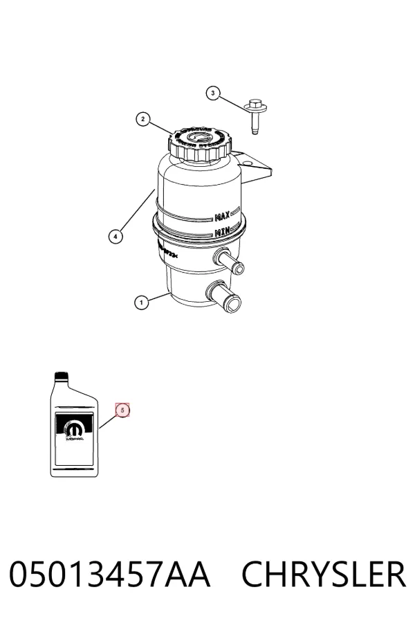 Трансмиссионное масло 05013457AA Mitsubishi