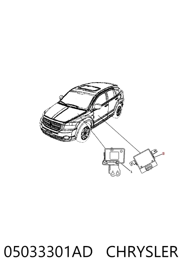 Модуль управления (ЭБУ) полным приводом K05033301AF Fiat/Alfa/Lancia