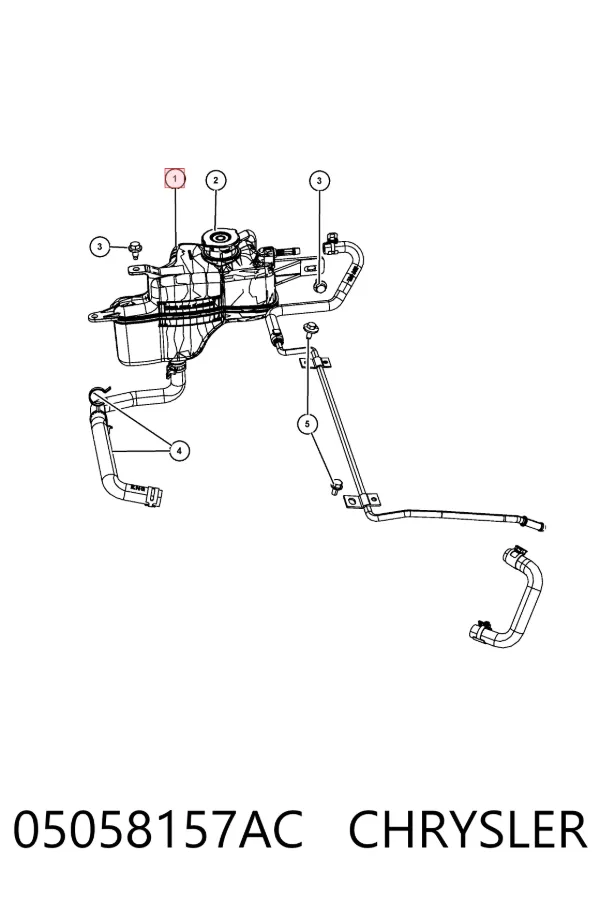 Бачок системы охлаждения K05058157AD Fiat/Alfa/Lancia