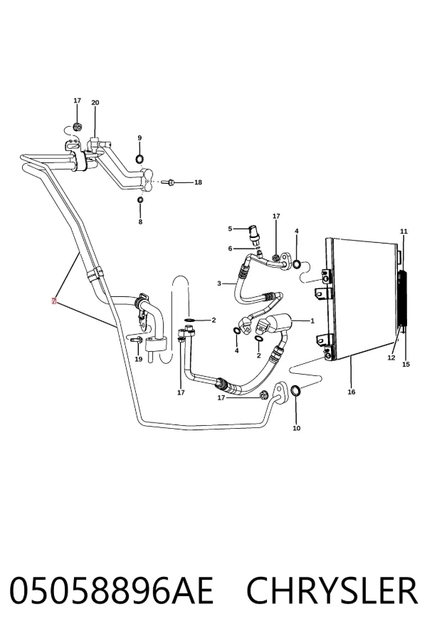  05058896AE Chrysler
