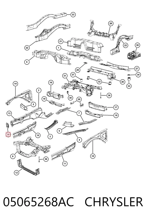  05065268AC Chrysler