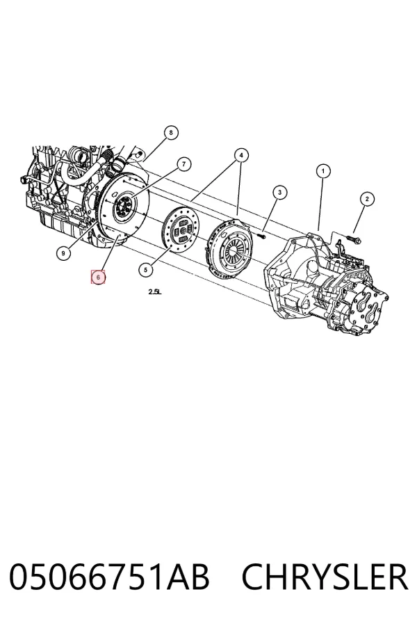 Маховик 05066751AB Chrysler