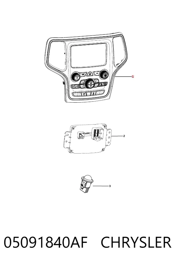 Блок управления кондиционером 05091840AF Chrysler