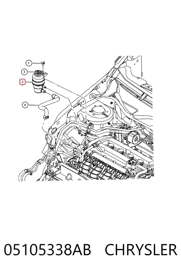 Бачок ГУР 05105338AB Chrysler