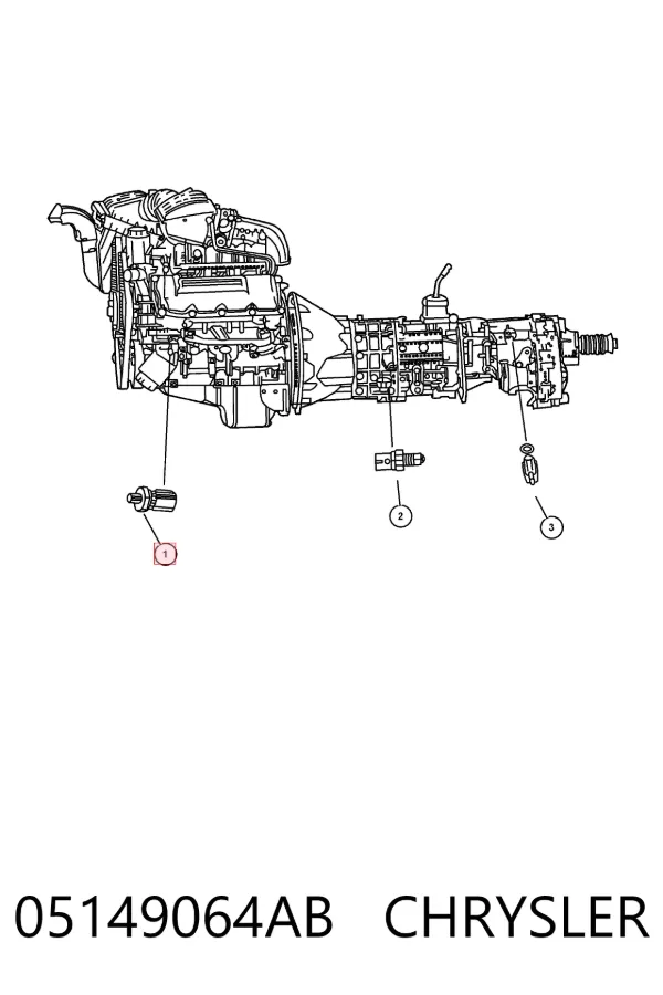 Датчик давления масла 05149064AB Chrysler