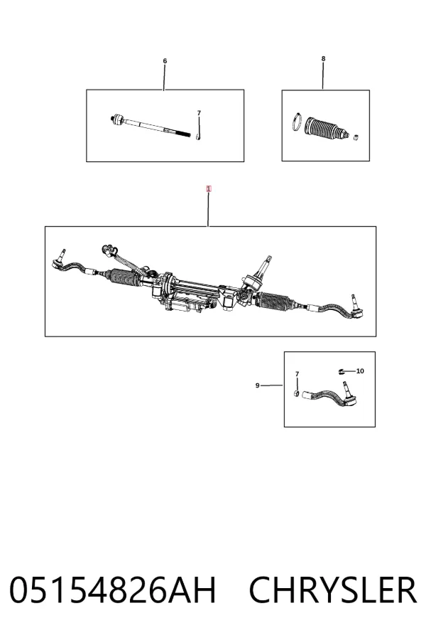 Рулевая рейка K68524909AB Fiat/Alfa/Lancia