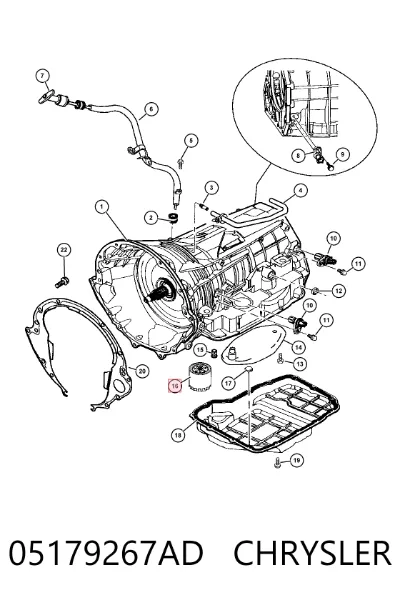 Фильтр АКПП CHRYSLER 05179267AD