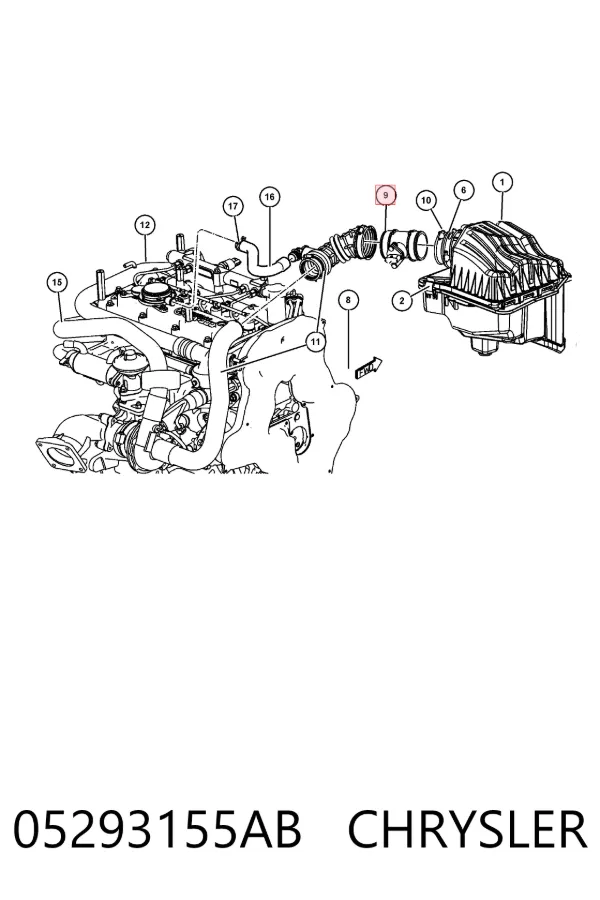 ДМРВ 05293155AB Chrysler