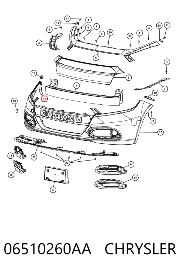  06510260AA Chrysler