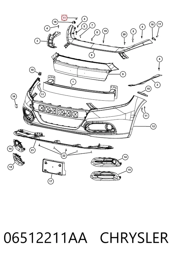 06512211AA Chrysler