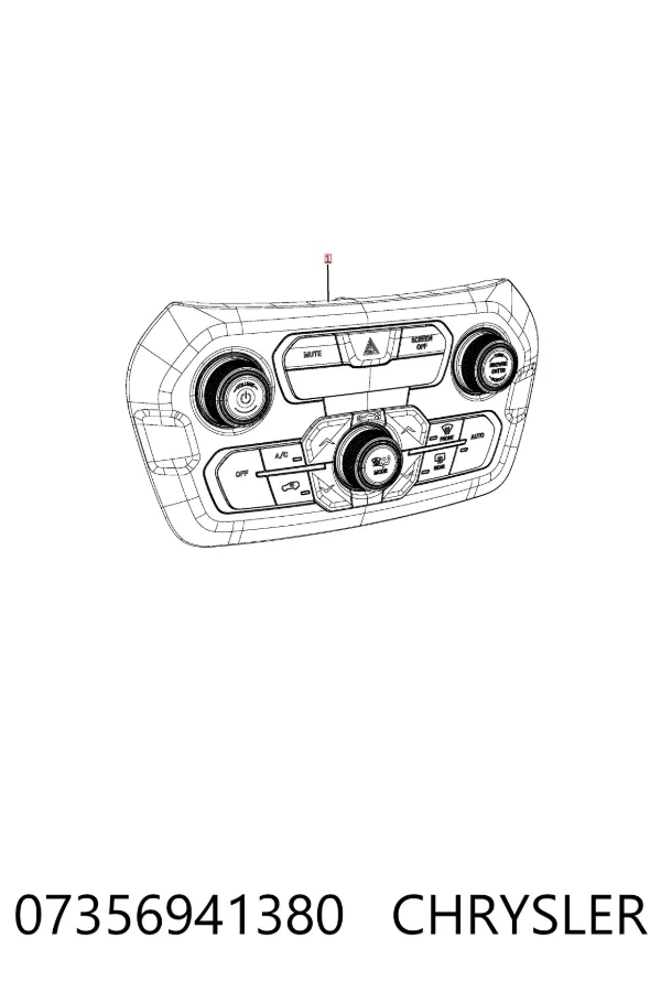 Блок управления кондиционером 07356941380 Chrysler