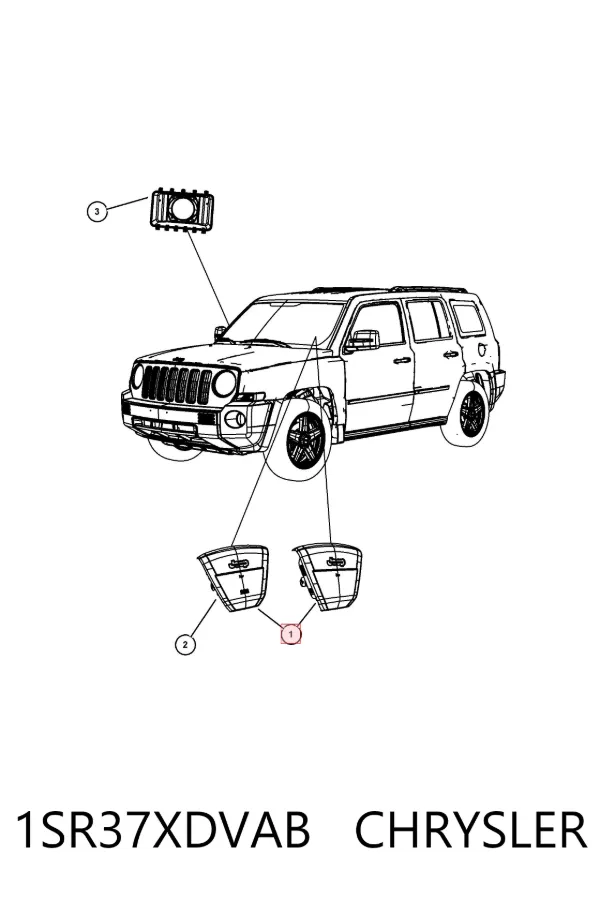 Подушка безопасности водителя K1SR37XDVAI Fiat/Alfa/Lancia