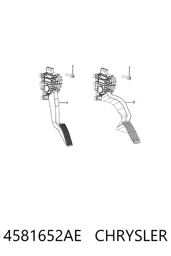 Педаль газа 4581652AE Chrysler