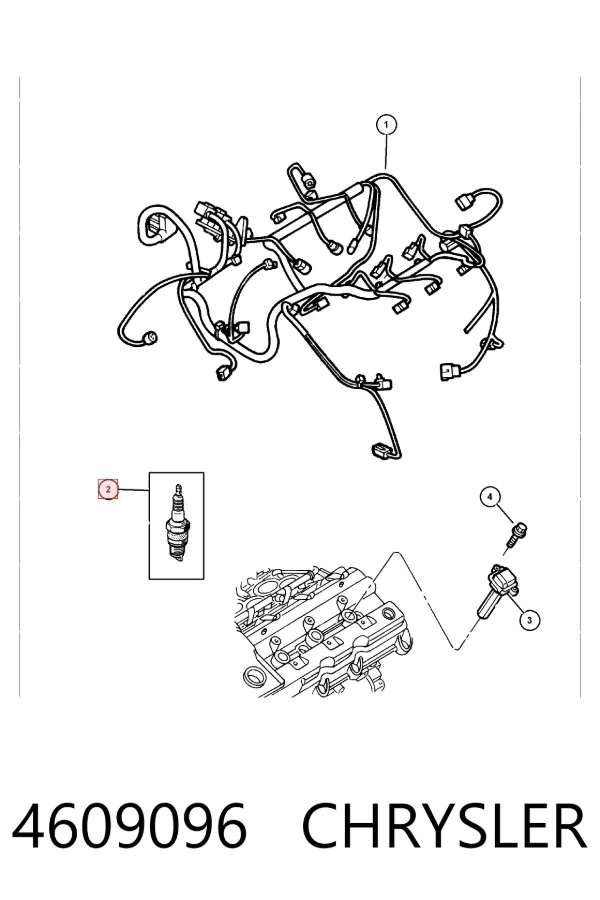 Свечи зажигания 4609096 Chrysler