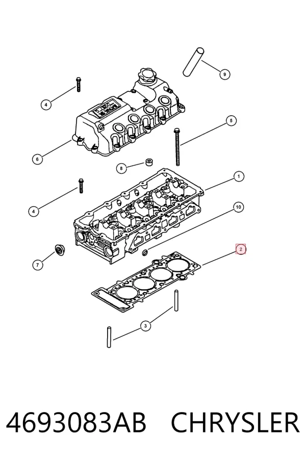 Прокладка ГБЦ 4693083AA Lifan