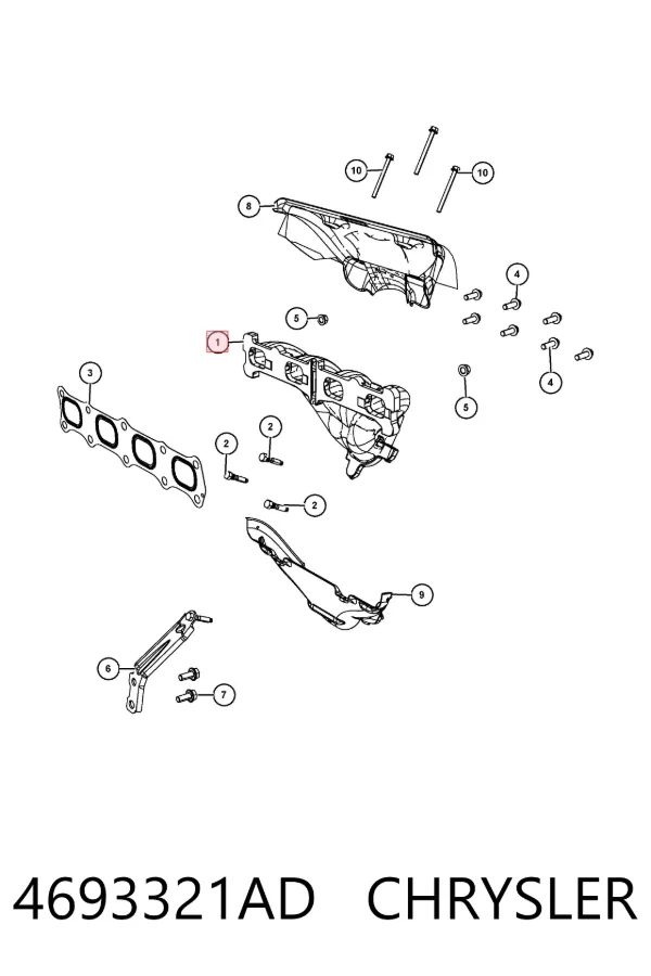 Выпускной коллектор 4693321AD Chrysler