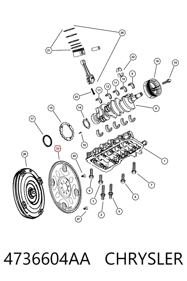  4736604AA Chrysler