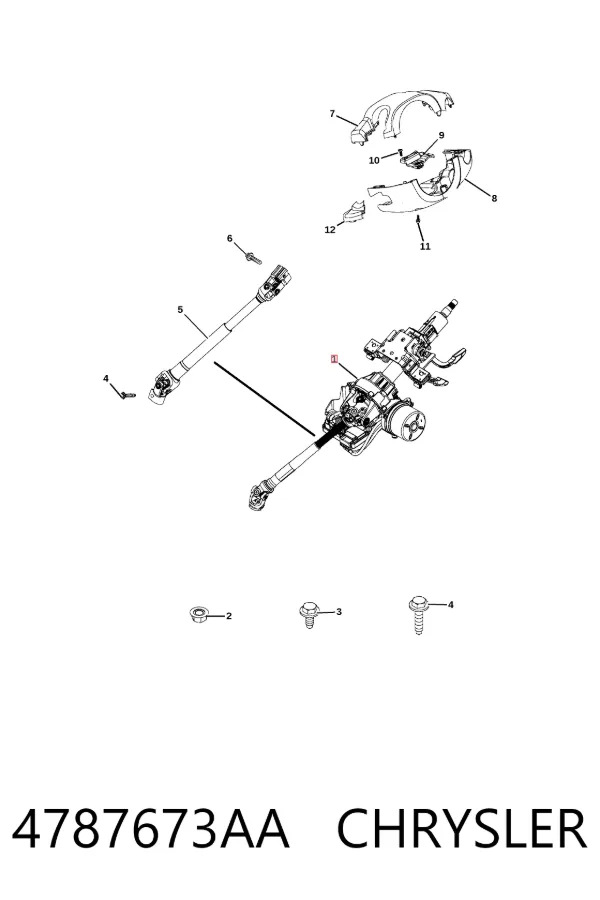 Рулевая колонка 4787673AA Chrysler