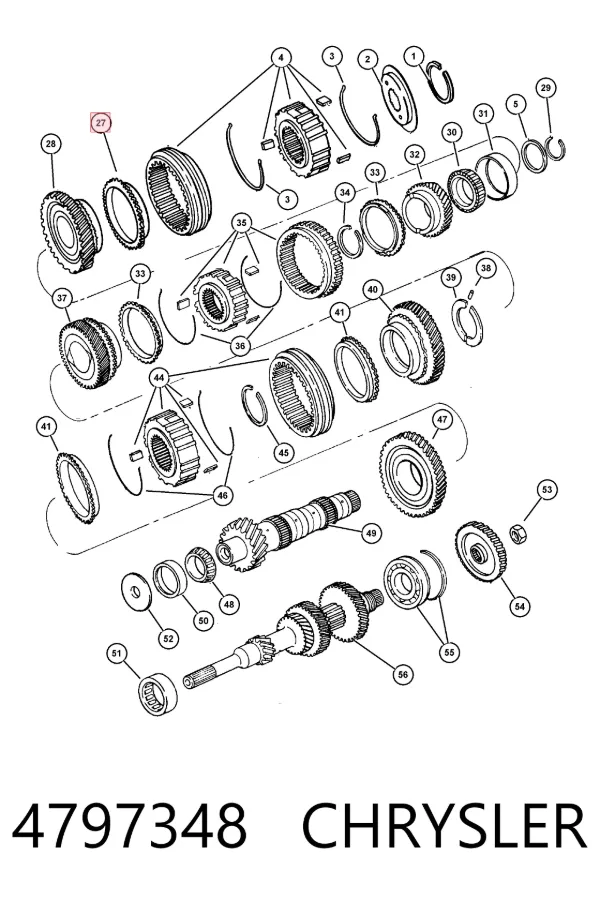 Синхронизатор 3/4-й передачи K04797348 Fiat/Alfa/Lancia