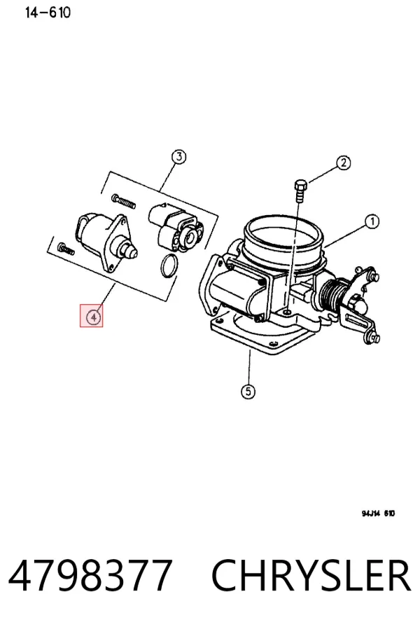 Регулятор холостого хода 4798377 Chrysler