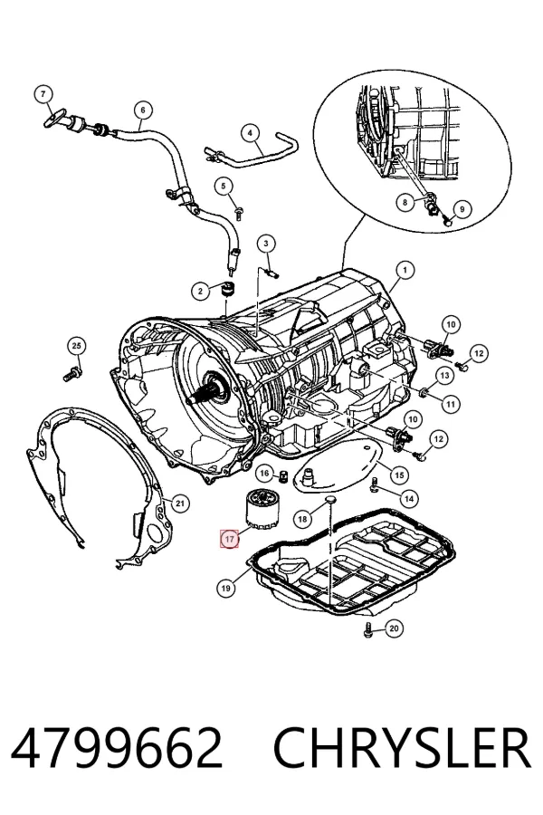 Фильтр АКПП 4799662 Chrysler