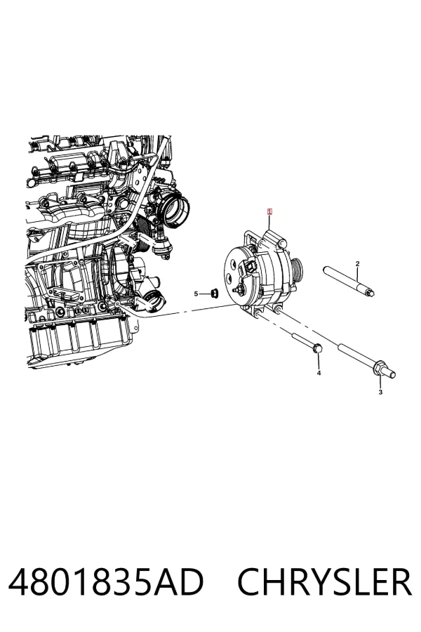 Генератор 4801835AD Chrysler