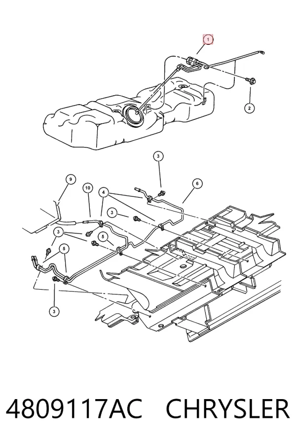 Топливный фильтр 4809117AC Chrysler
