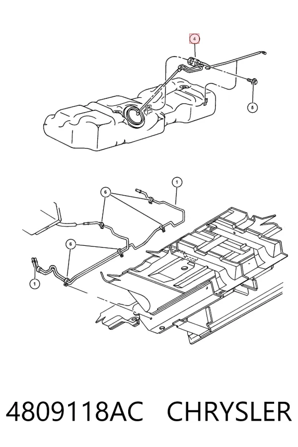 Топливный фильтр 4809118AC Chrysler