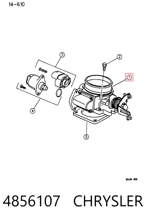 Дроссельная заслонка 4856107 Chrysler