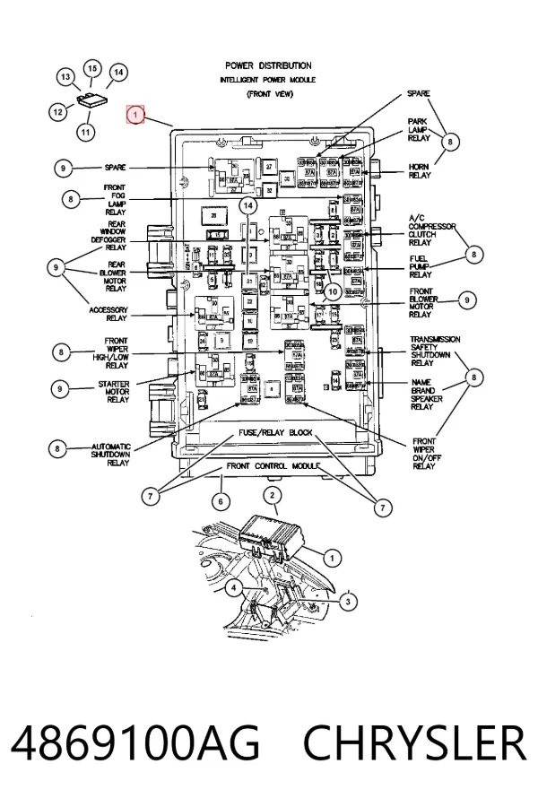  4869100AG Chrysler