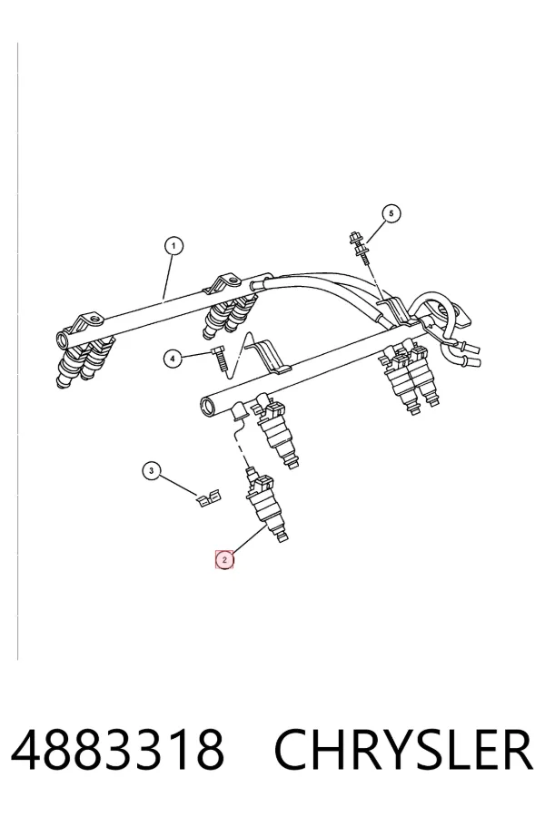 Топливные форсунки 4883318 Chrysler