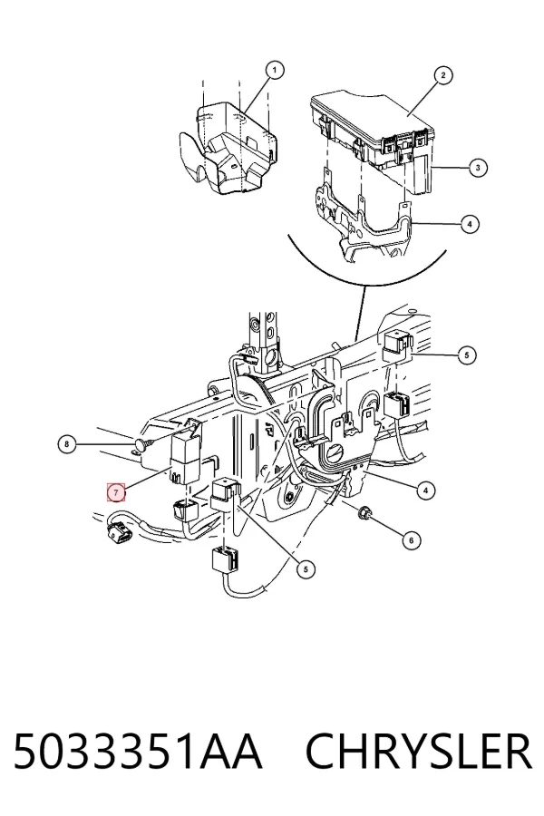 Реле свечей накала 5033351AA Chrysler