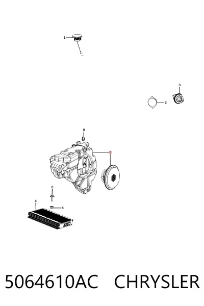Сабвуфер CHRYSLER 5064610AC