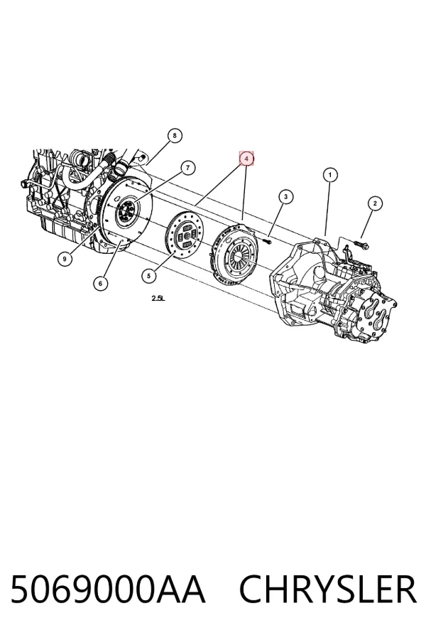 Сцепление 5069000AA Chrysler