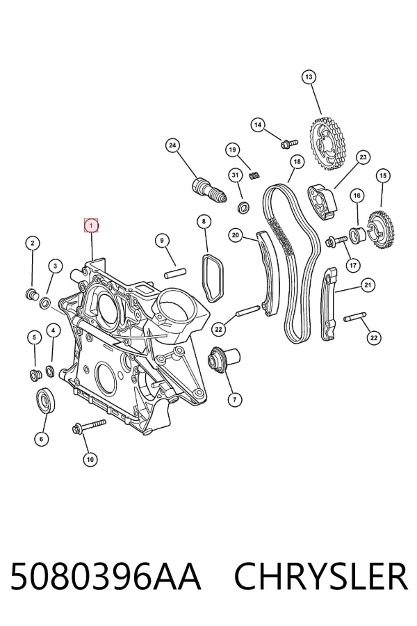  5080396AA Chrysler