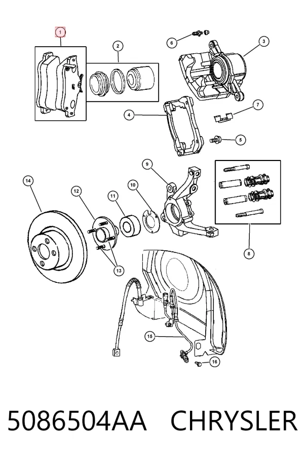 5086504AA Chrysler