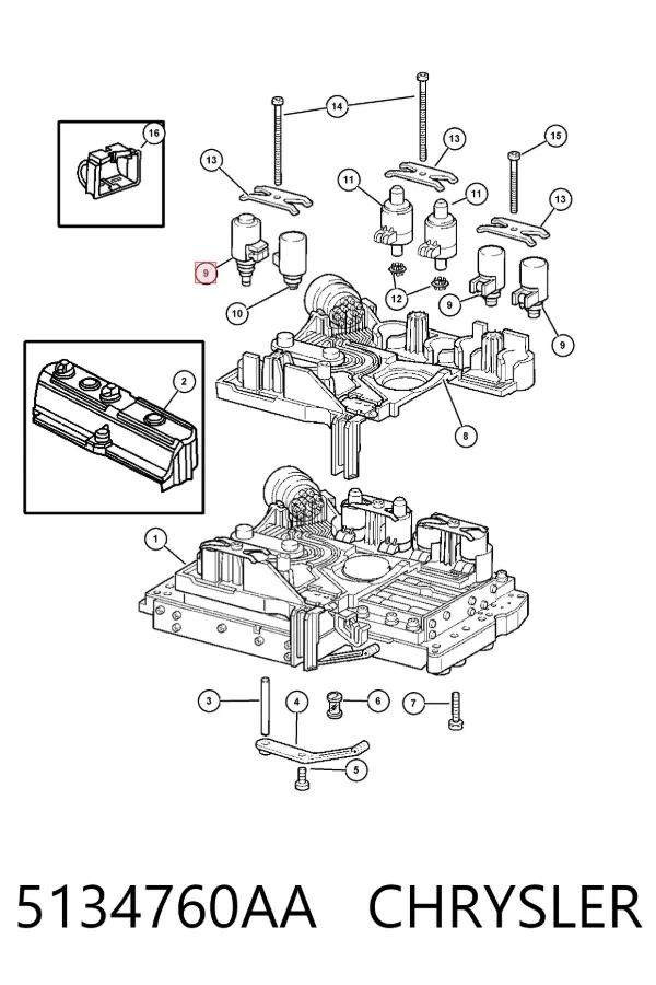 Соленоид АКПП 5134760AA Chrysler