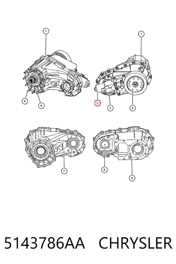 Мотор управления раздаткой 5143786AA Chrysler
