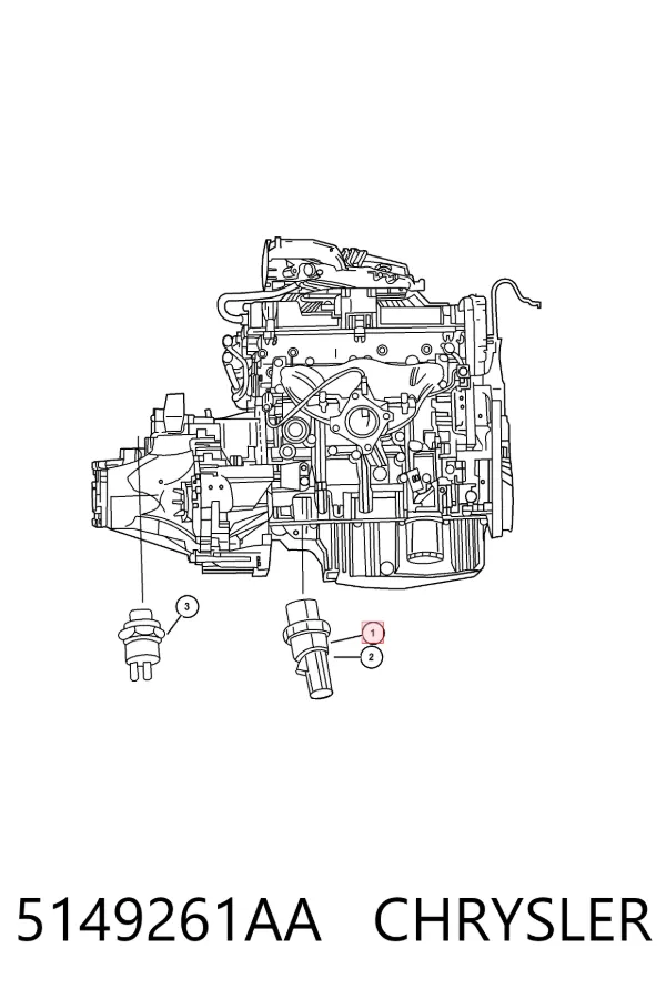 Датчик давления масла 5149261AA Chrysler