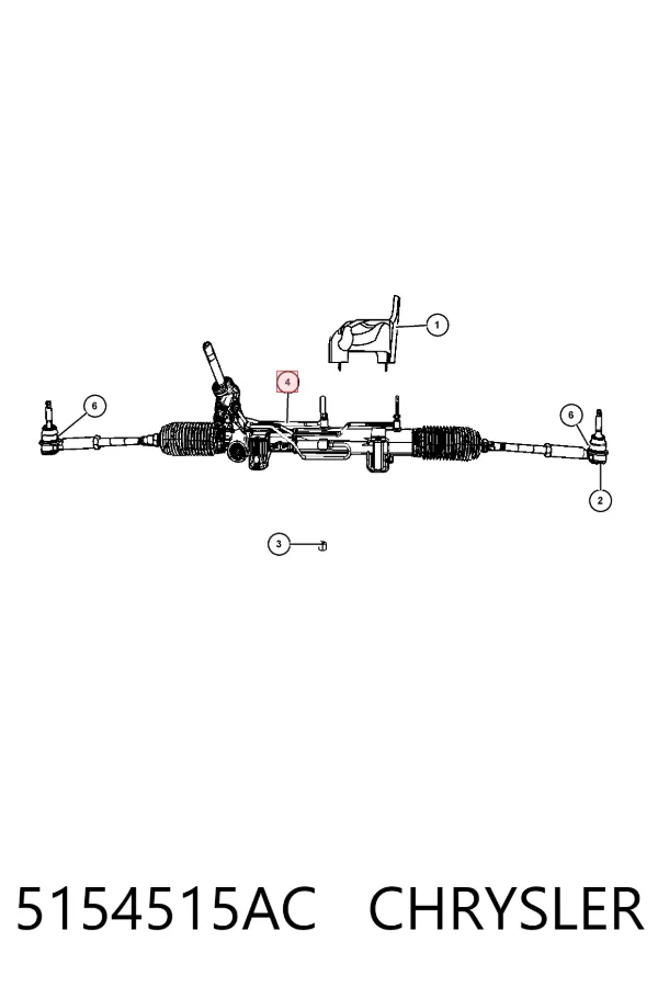 Рулевая рейка 5154515AC Chrysler