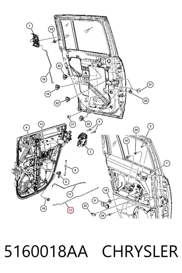  5160018AA Chrysler