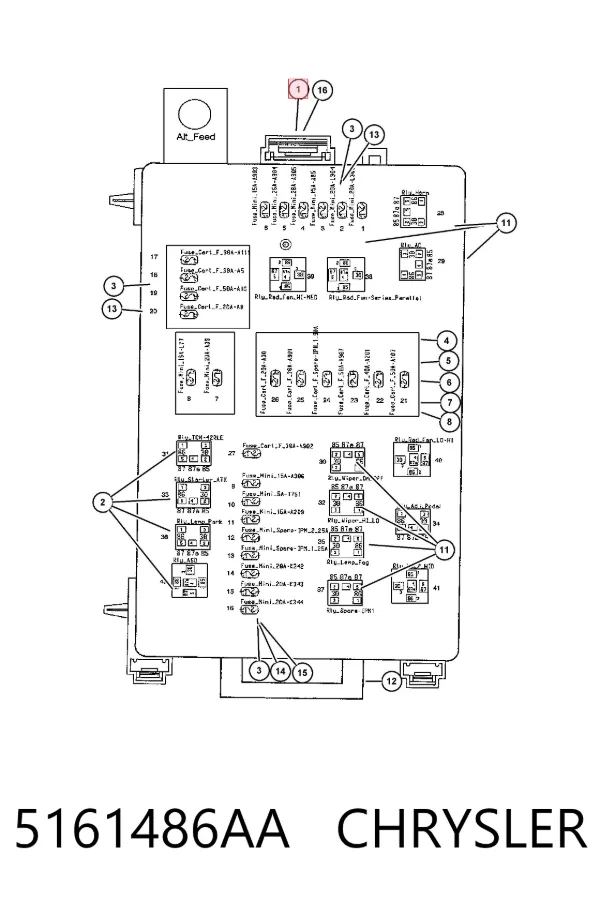  5161486AA Chrysler
