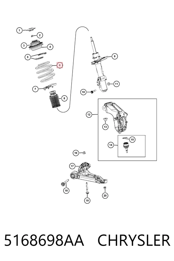  5168698AA Chrysler